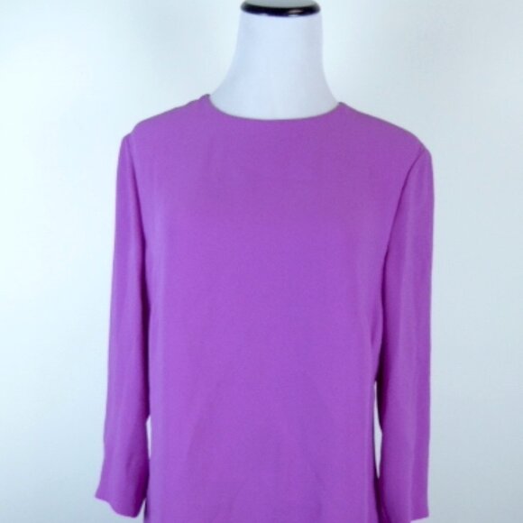 RALPH LAUREN purple label collection pink silk long sleeve dress 6 8